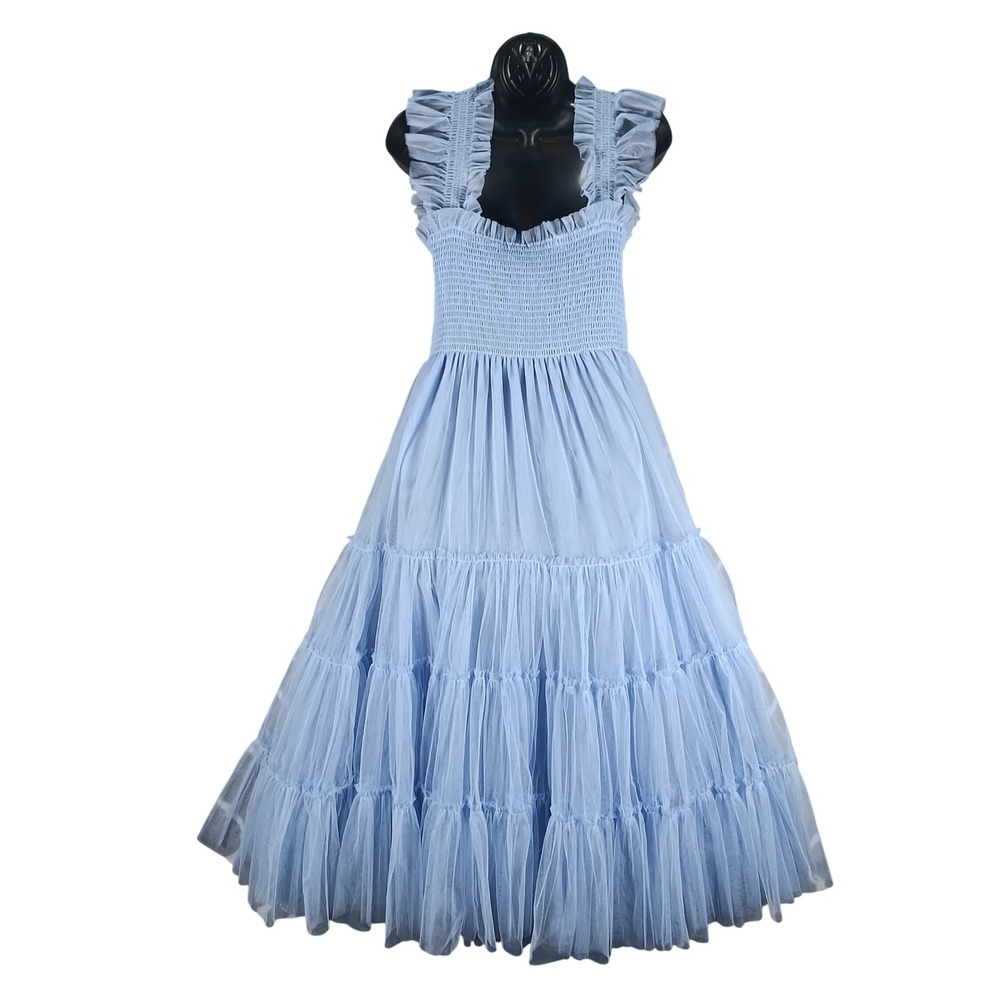 Hill House Home Ellie Nap Dress Size L Powder Blue Tulle Collectors Edition 2025 - Picture 3 of 10